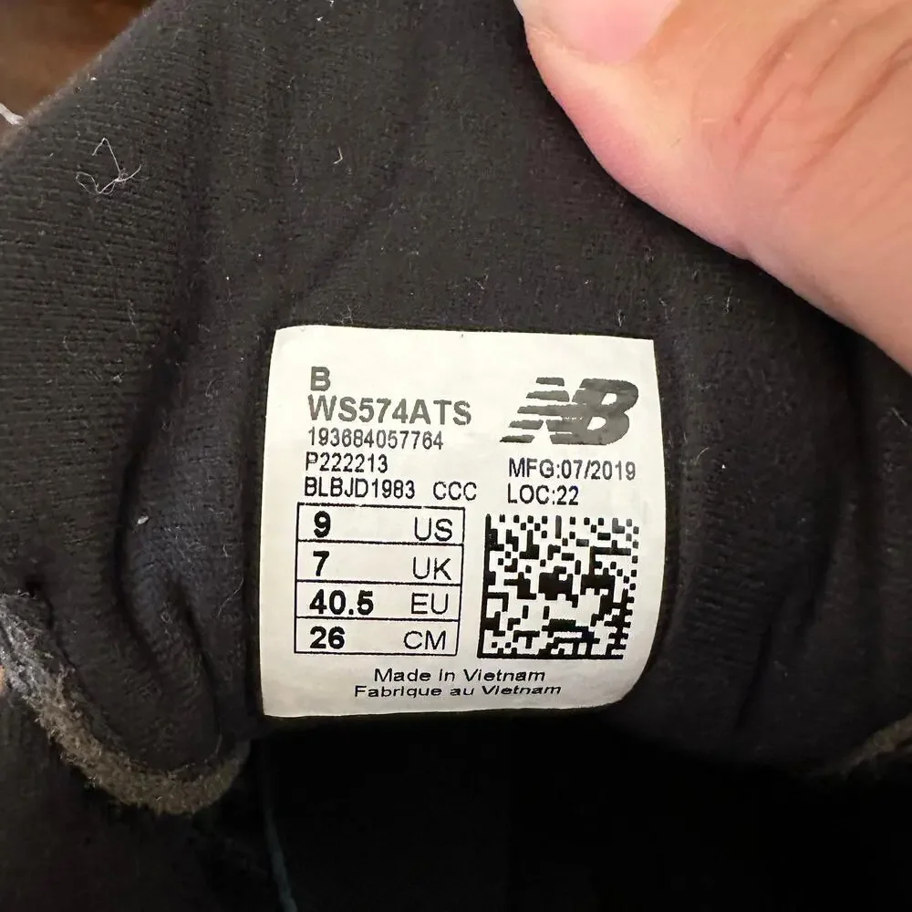 New Balance 574 Sport‎ Sneakers Black Gold 9